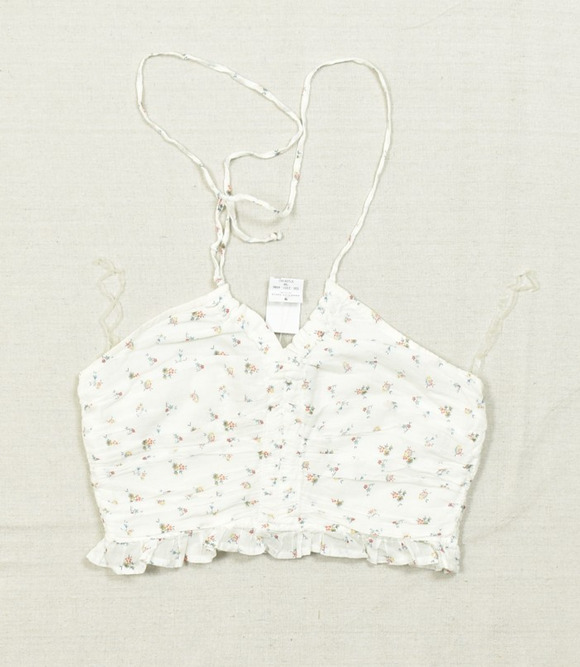 American Eagle Outfitters Tops - NEW American Eagle Outfitters Floral Smocked Halter Top US S NWT